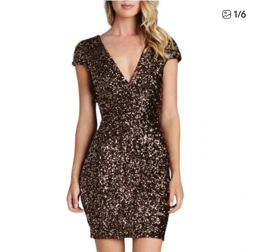 Dress By Population size medium Zoe sequined elegant dress